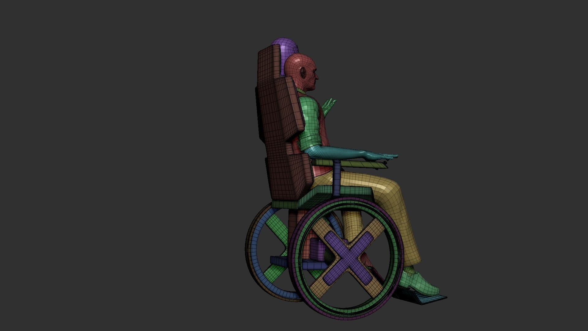 Xmen professor charles xavier ztl 3D model_6