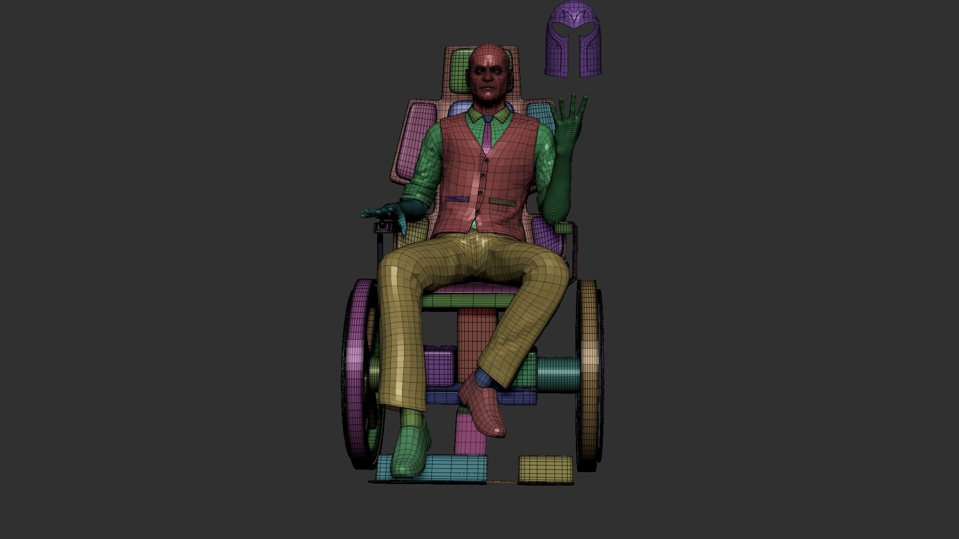 Xmen professor charles xavier ztl 3D model_2