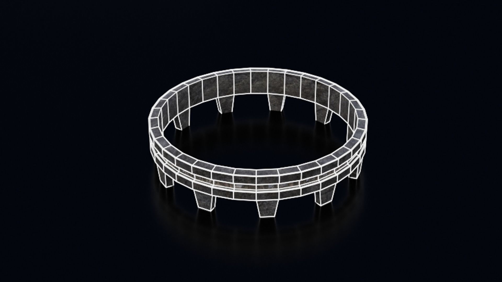 Medieval Castle Keep Modular Kitbash Pack Low-poly 3D model_85