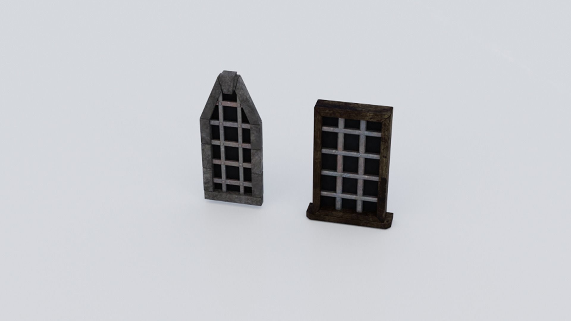 Medieval Castle Keep Modular Kitbash Pack Low-poly 3D model_32