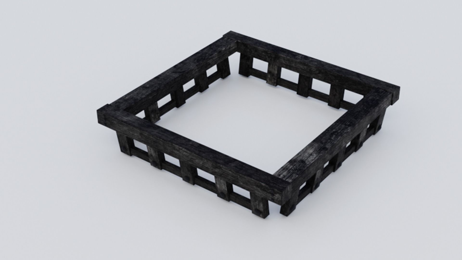 Medieval Castle Keep Modular Kitbash Pack Low-poly 3D model_47