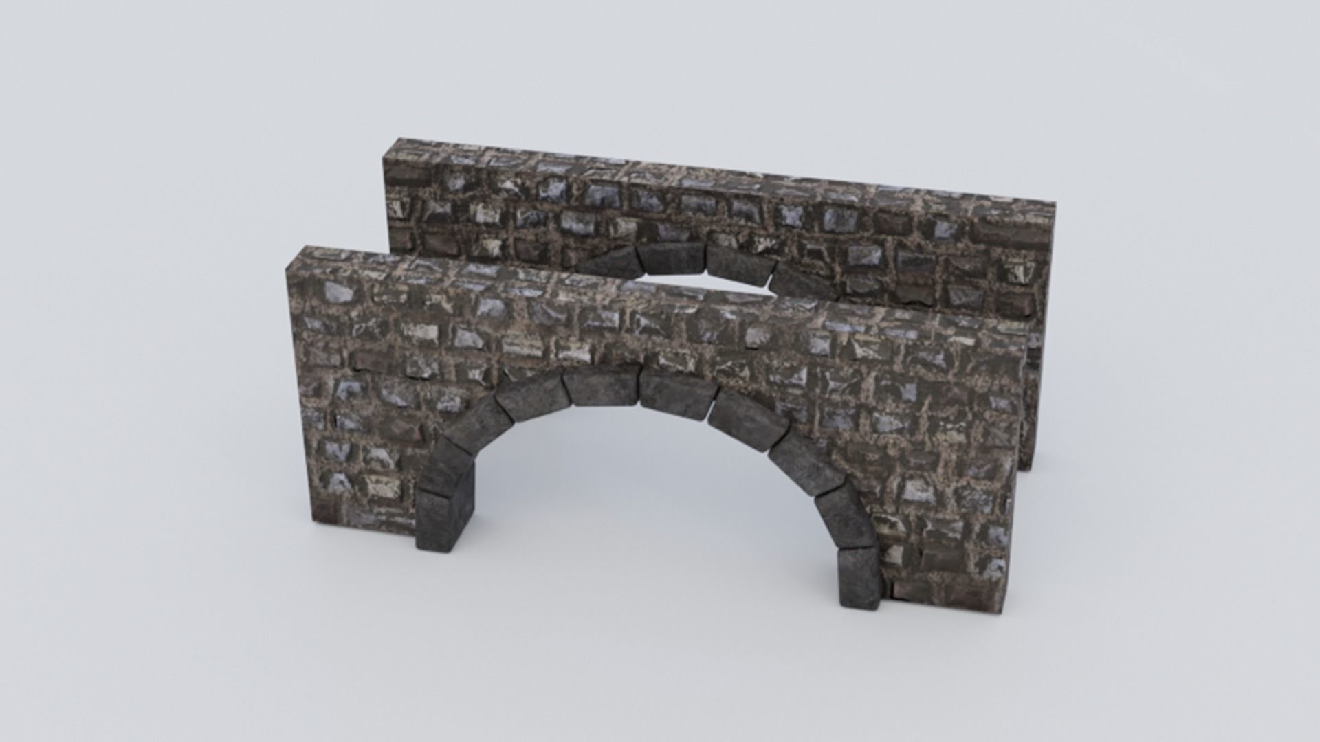 Medieval Castle Keep Modular Kitbash Pack Low-poly 3D model_10