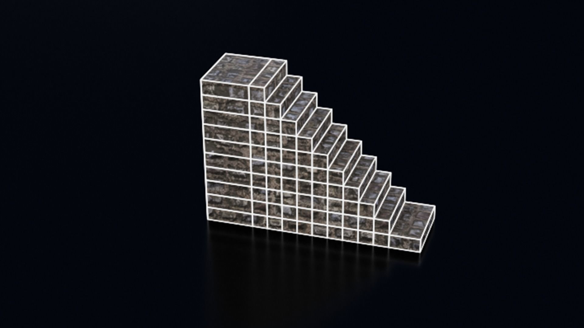 Medieval Castle Keep Modular Kitbash Pack Low-poly 3D model_70