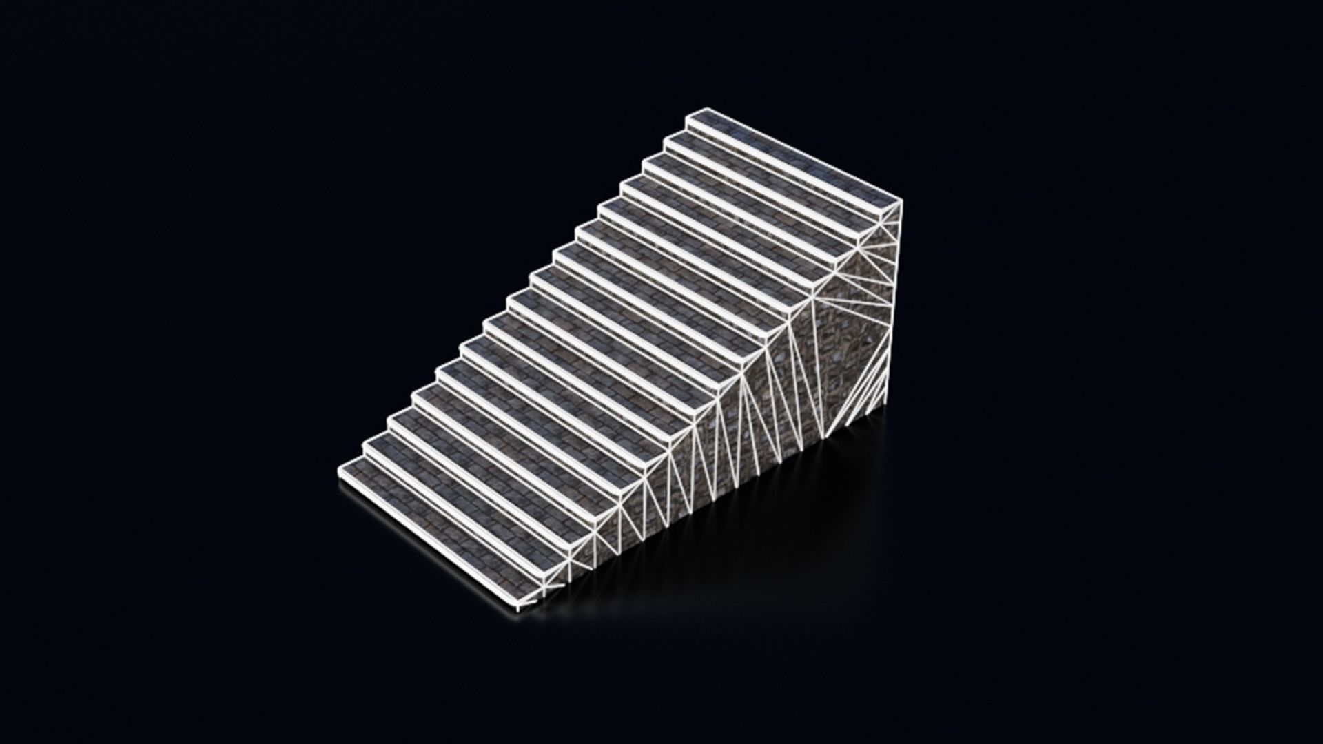 Medieval Castle Keep Modular Kitbash Pack Low-poly 3D model_76