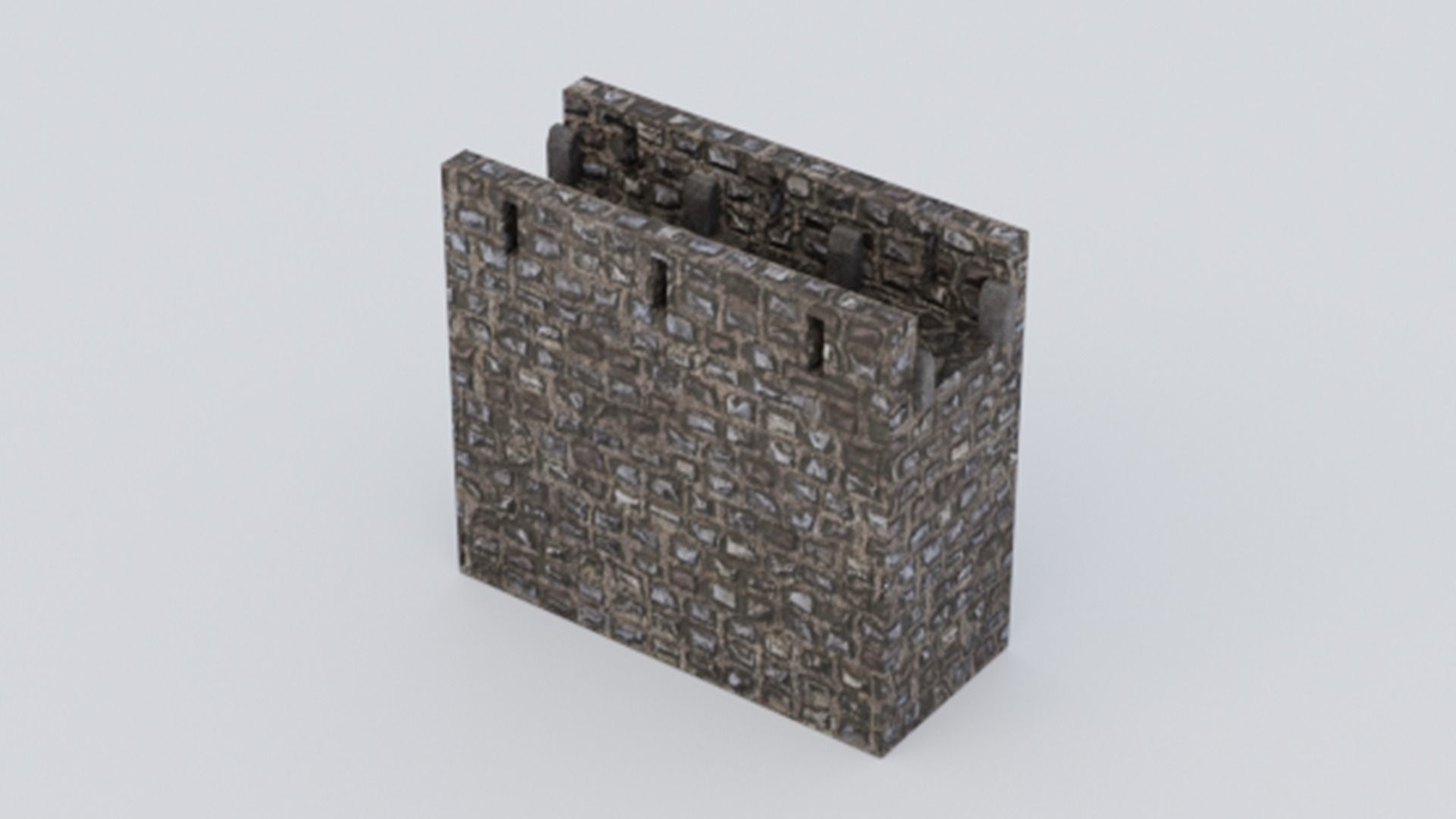 Medieval Castle Keep Modular Kitbash Pack Low-poly 3D model_24