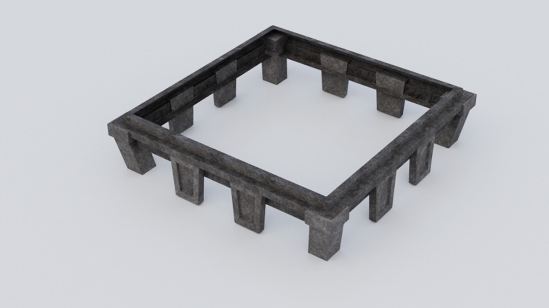 Medieval Castle Keep Modular Kitbash Pack Low-poly 3D model_48