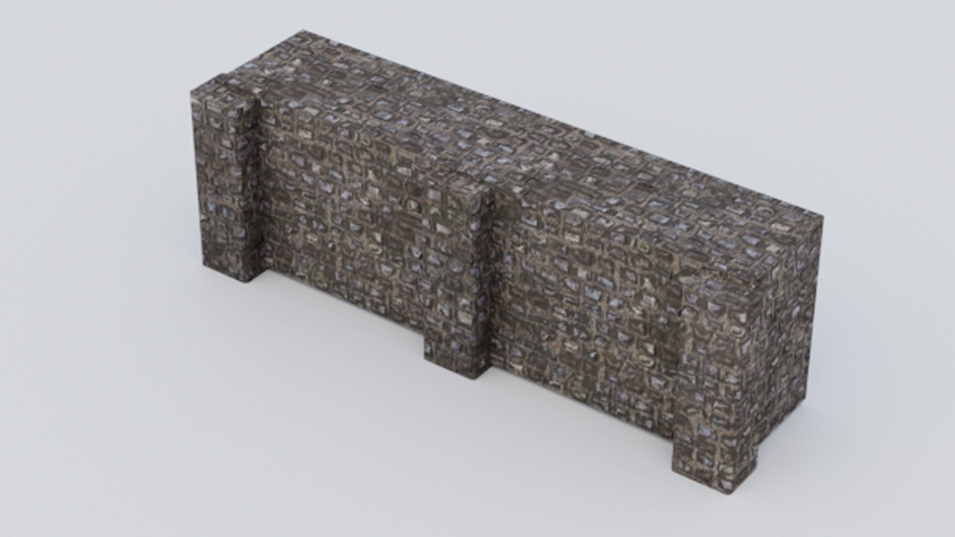 Medieval Castle Keep Modular Kitbash Pack Low-poly 3D model_20