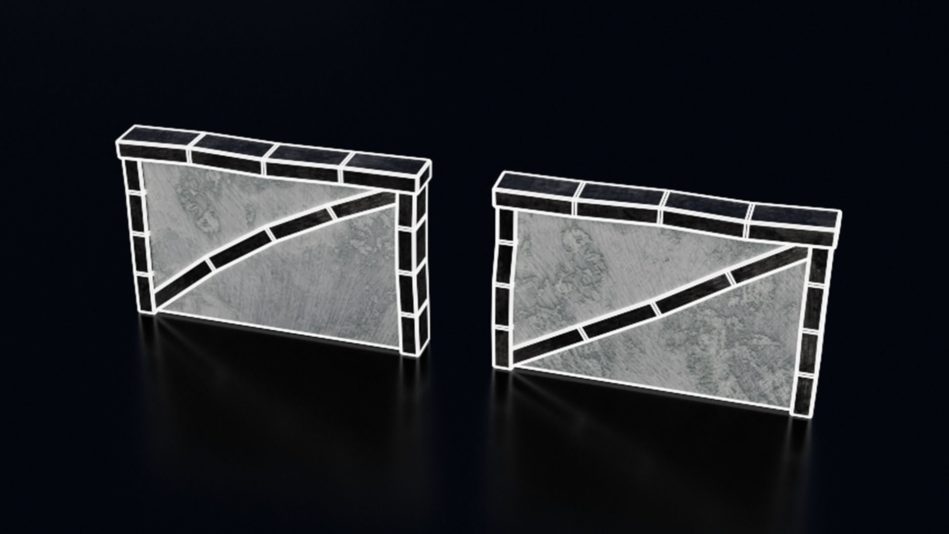 Medieval Castle Keep Modular Kitbash Pack Low-poly 3D model_110