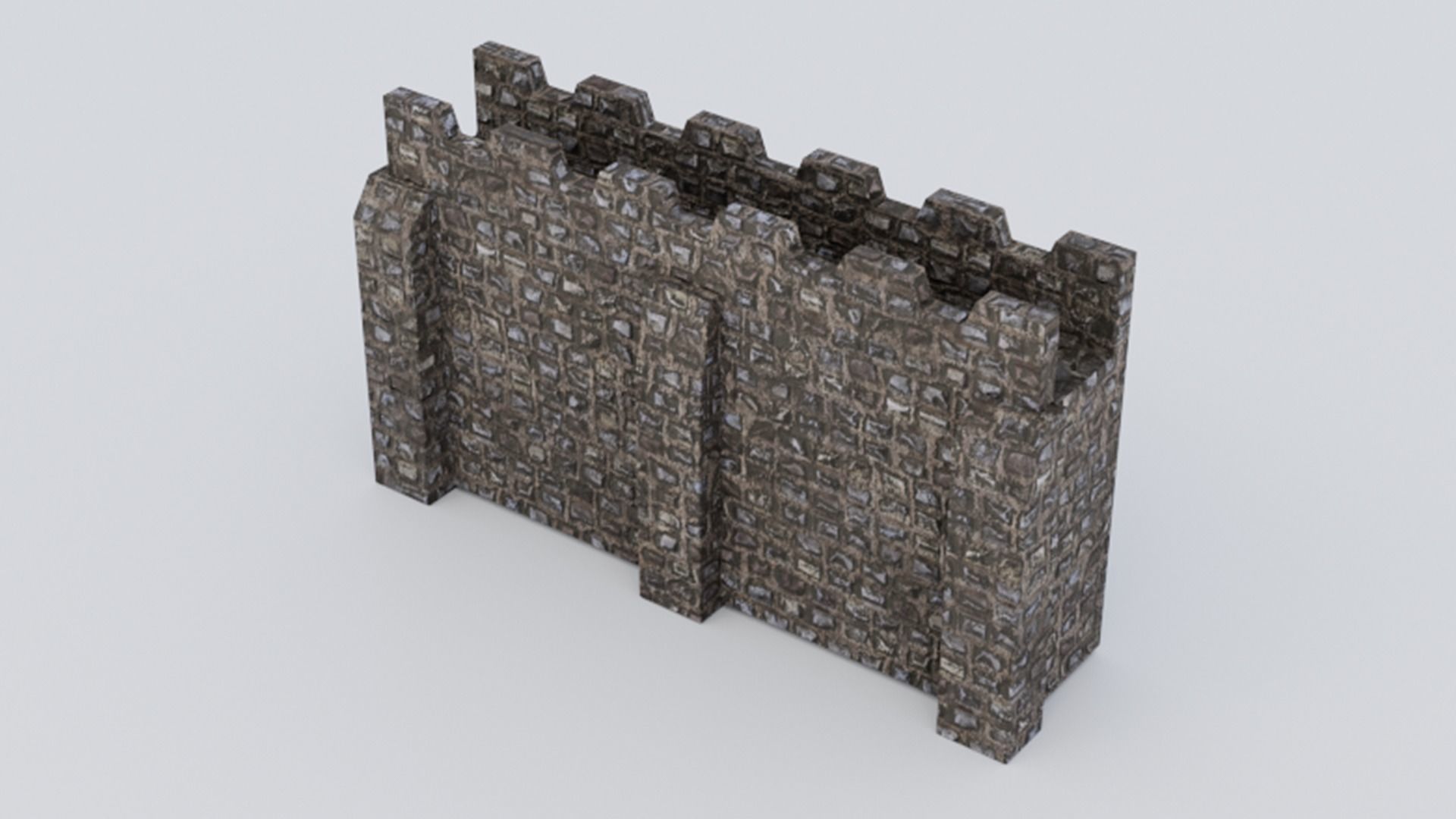 Medieval Castle Keep Modular Kitbash Pack Low-poly 3D model_23