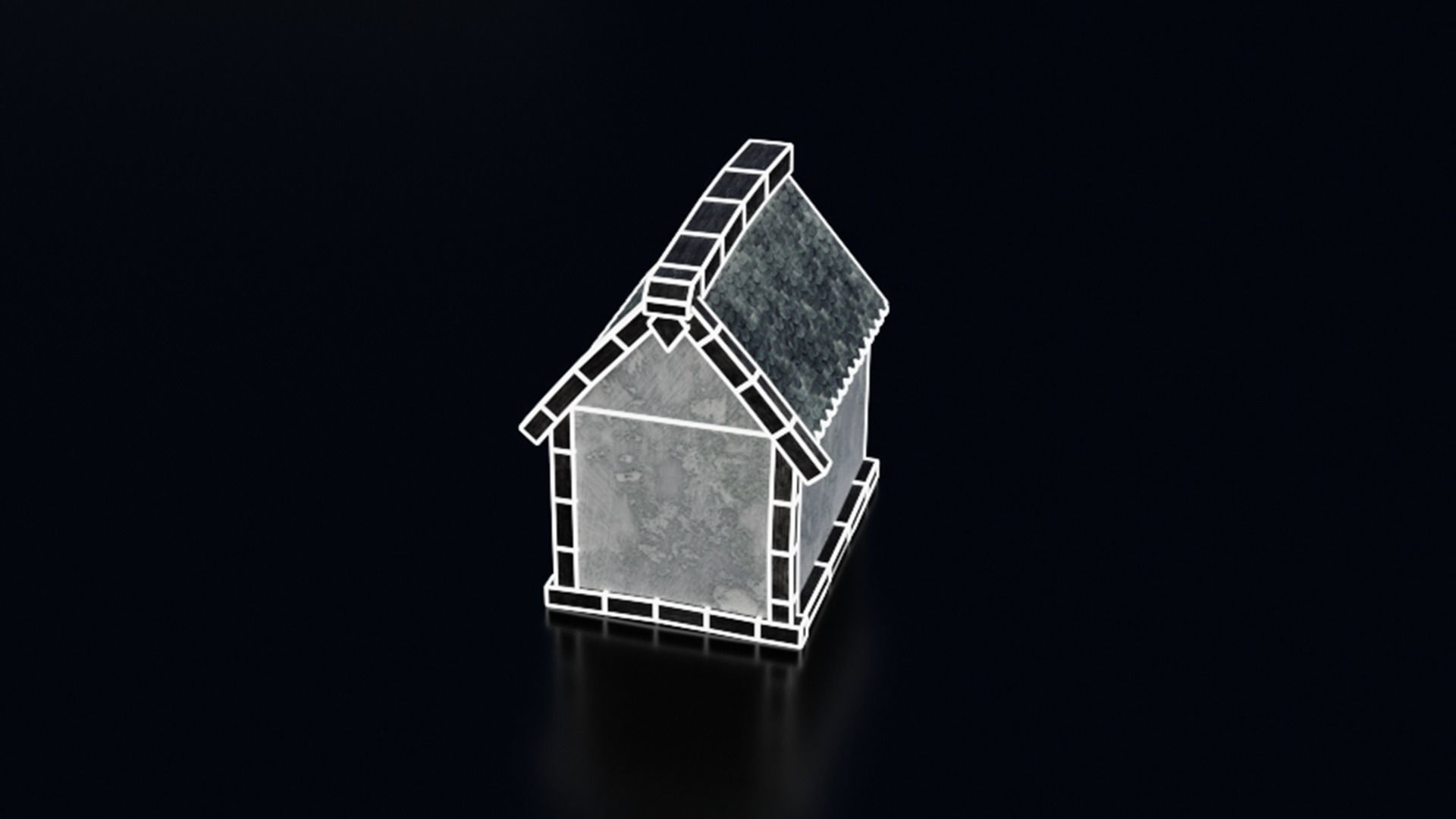 Medieval Castle Keep Modular Kitbash Pack Low-poly 3D model_106