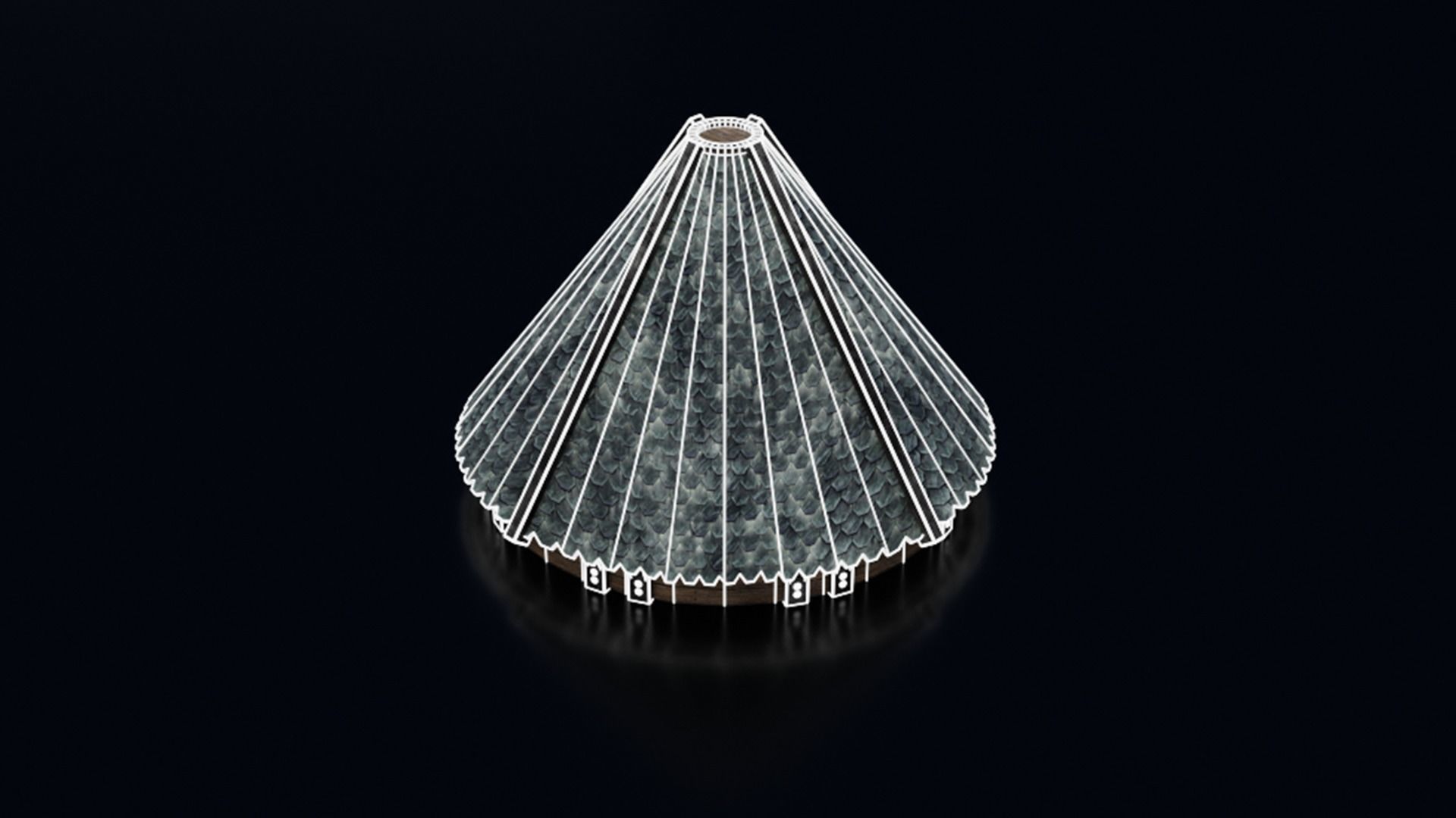 Medieval Castle Keep Modular Kitbash Pack Low-poly 3D model_89