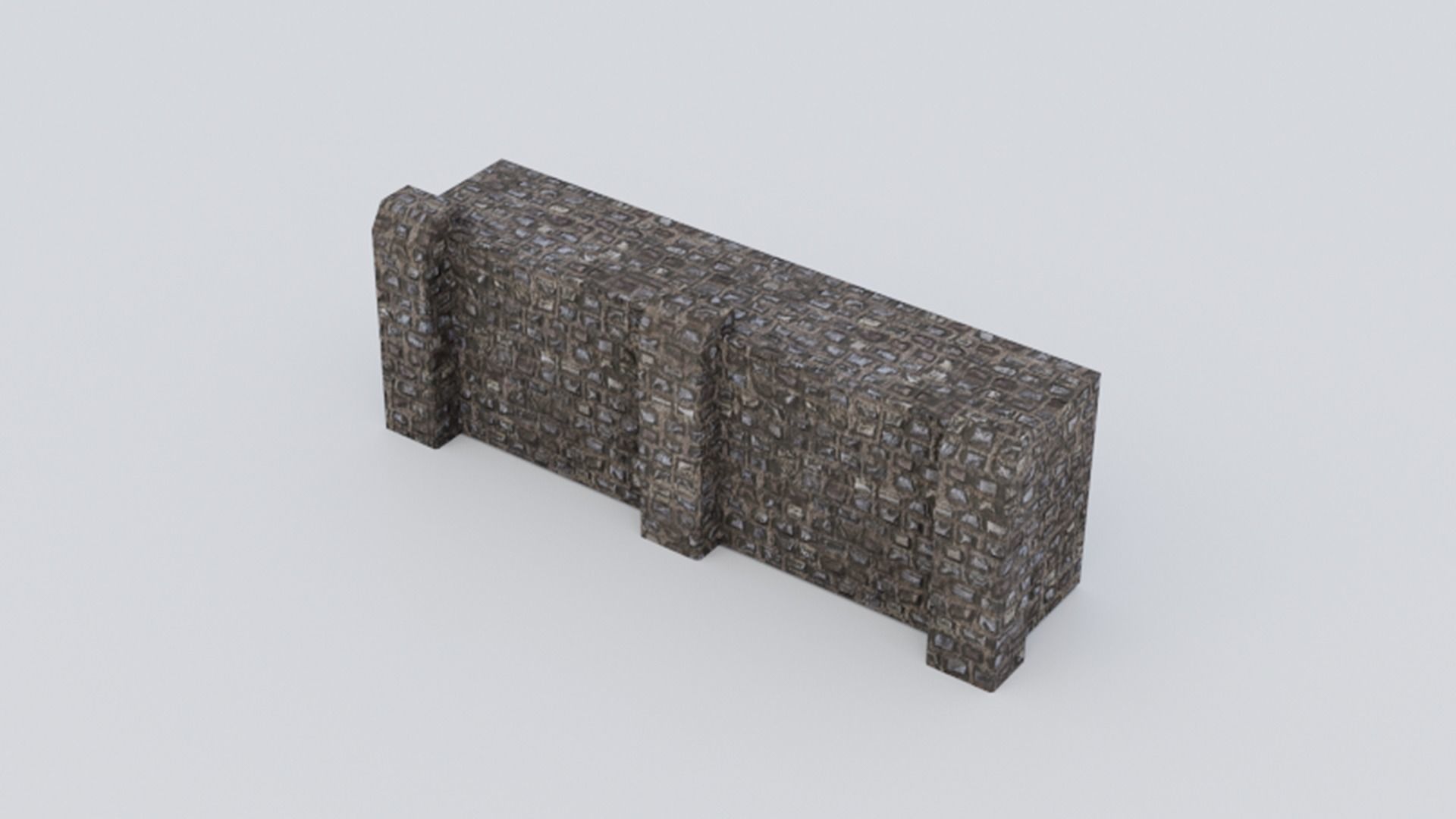 Medieval Castle Keep Modular Kitbash Pack Low-poly 3D model_22