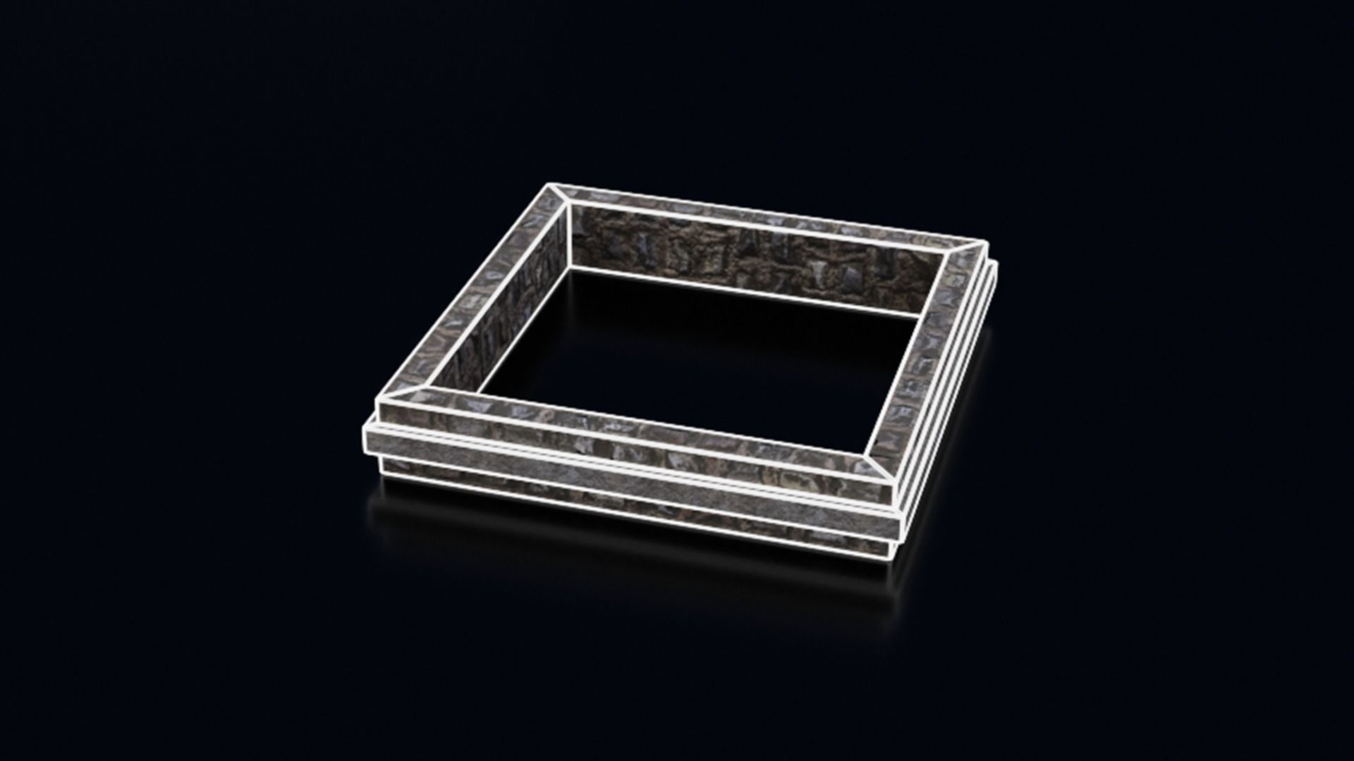 Medieval Castle Keep Modular Kitbash Pack Low-poly 3D model_96