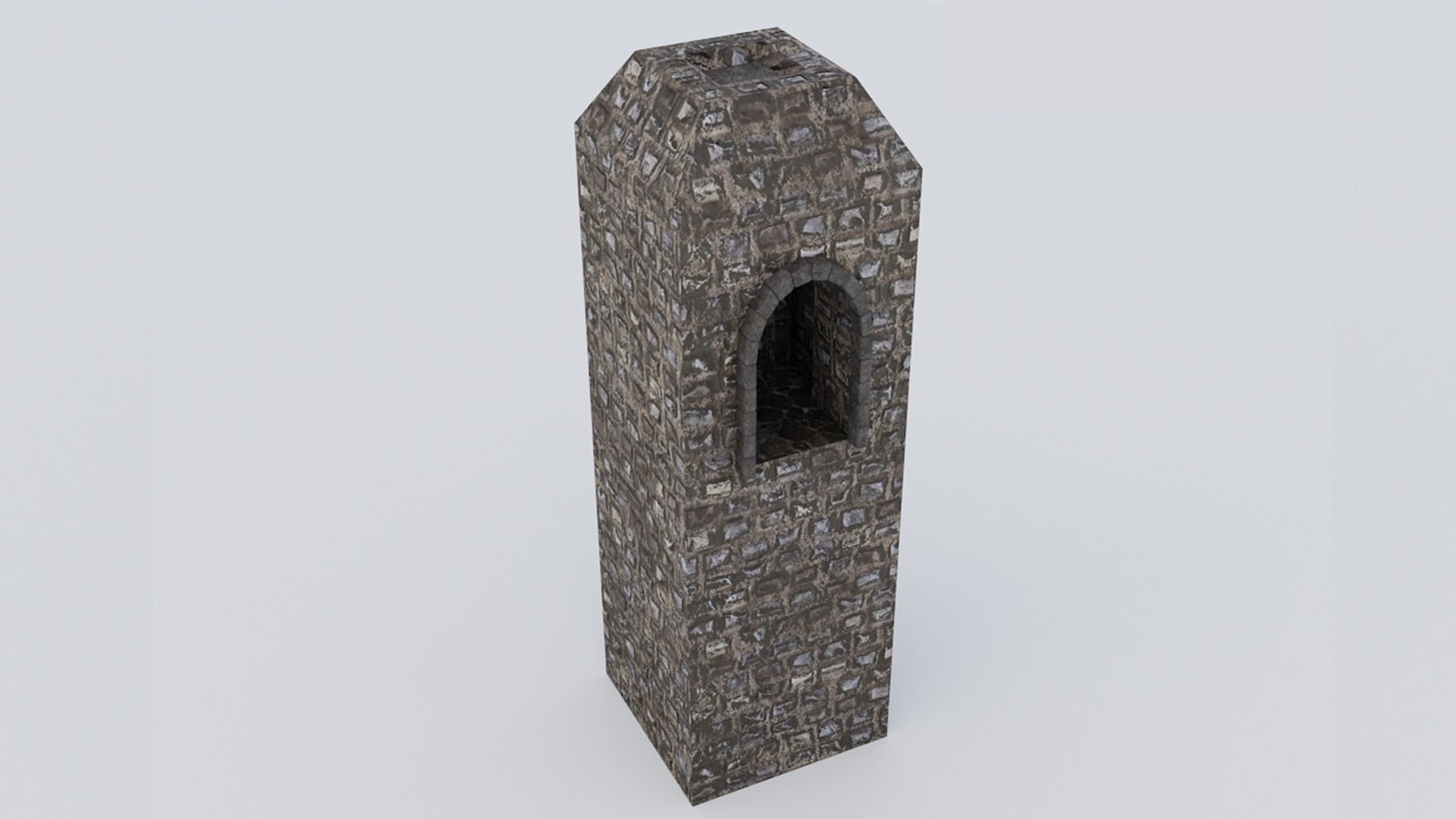 Medieval Castle Keep Modular Kitbash Pack Low-poly 3D model_21