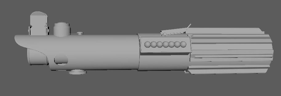 Luke Skywalker A New Hope printable Lightsaber 3D print model_3