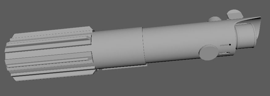 Luke Skywalker A New Hope printable Lightsaber 3D print model_2