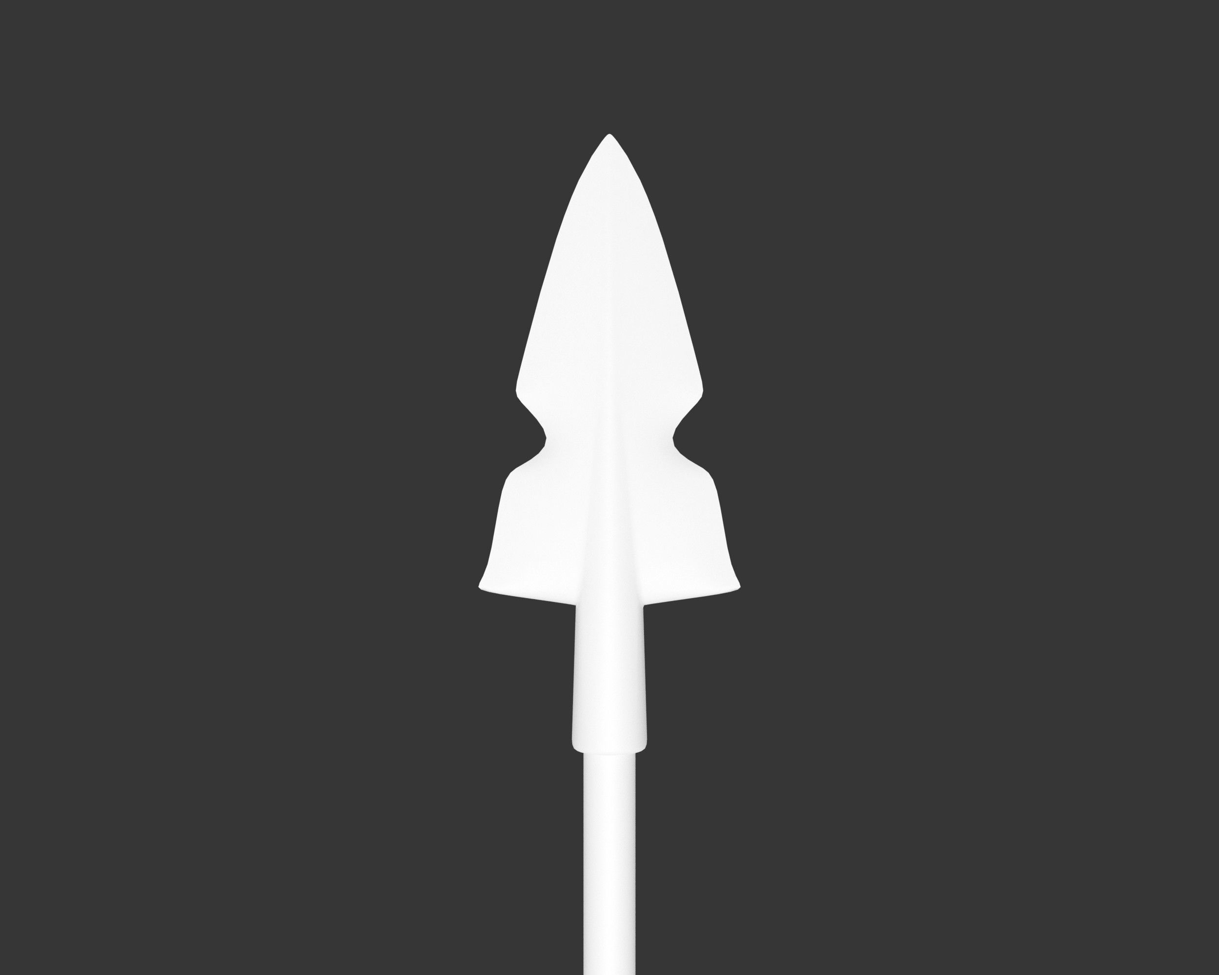 Medieval Noble Weapon Bow and Arrow Low-poly 3D model_17