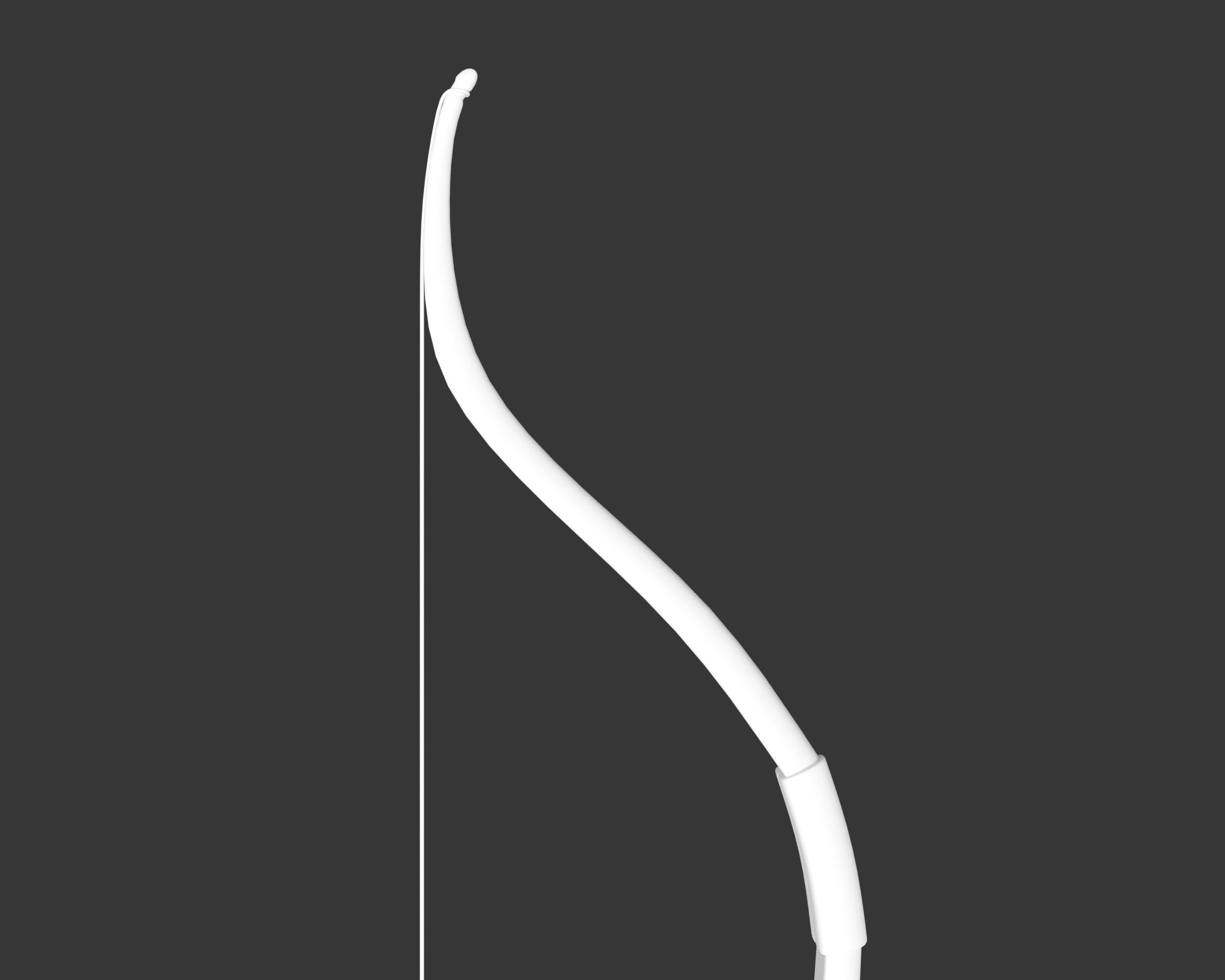 Medieval Noble Weapon Bow and Arrow Low-poly 3D model_10