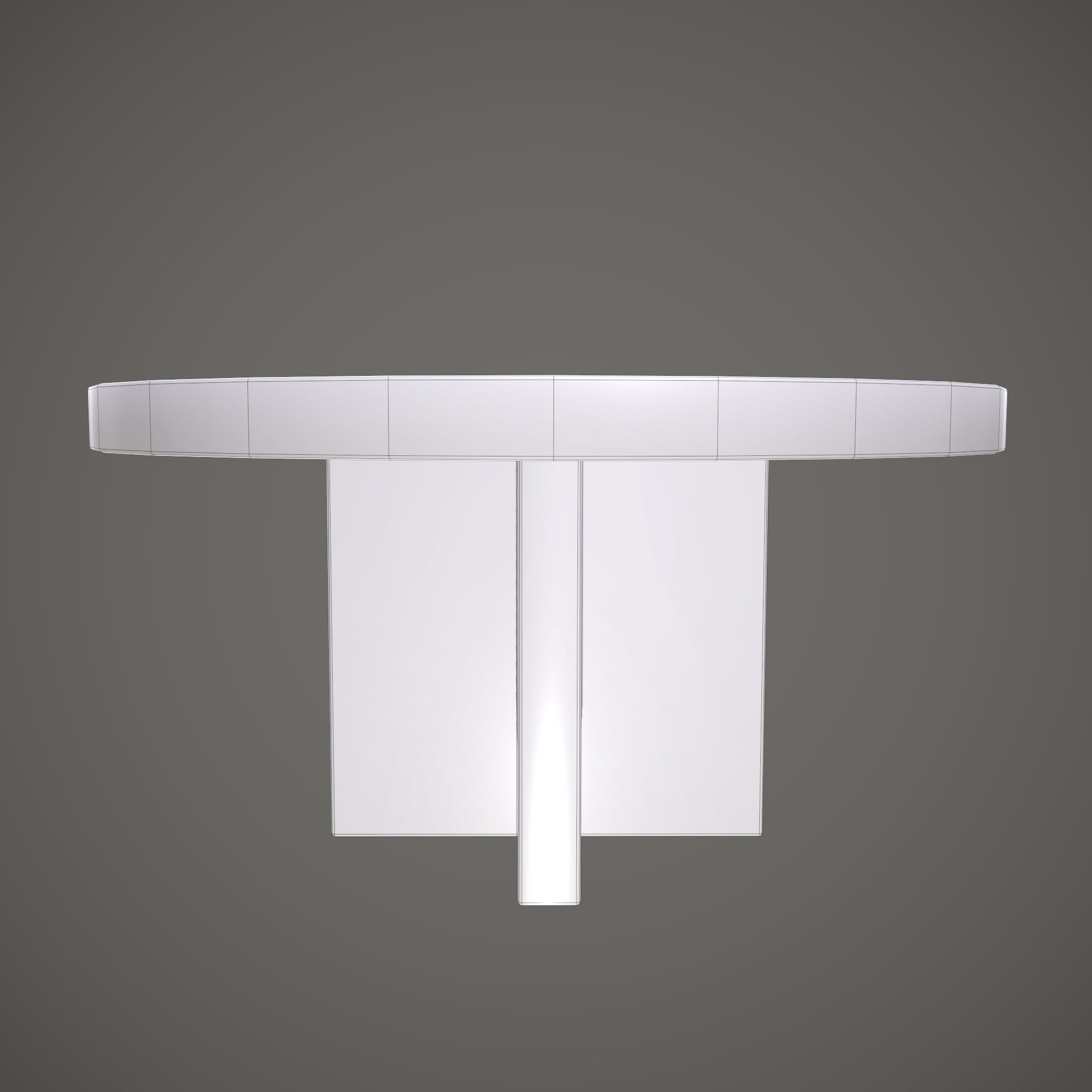 Medieval Tavern Round Table Low-poly 3D model_19