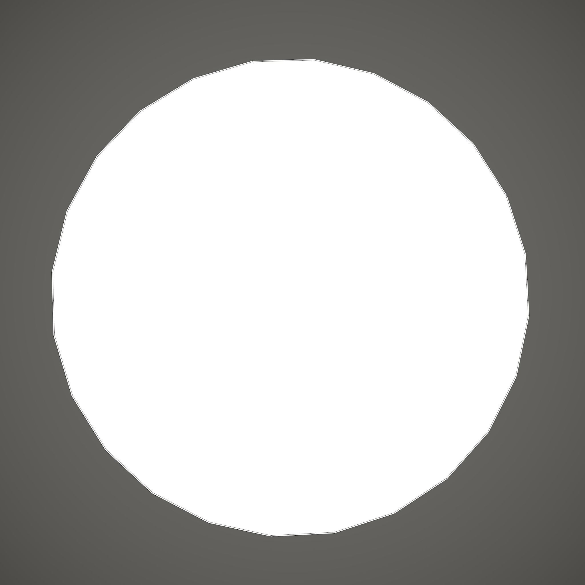 Medieval Tavern Round Table Low-poly 3D model_21