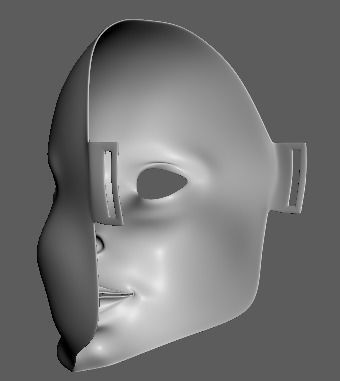 Female Face Mask 1 3D print model_1