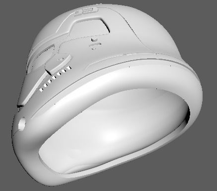 First Order Stormtrooper printable helmet 3D print model_1