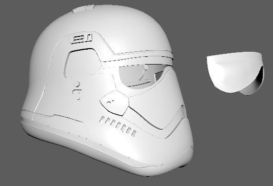 First Order Stormtrooper printable helmet 3D print model_5
