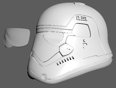 First Order Stormtrooper printable helmet 3D print model_4