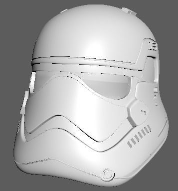 First Order Stormtrooper printable helmet 3D print model_2