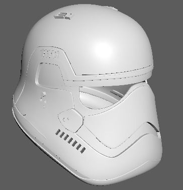 First Order Stormtrooper printable helmet 3D print model_6