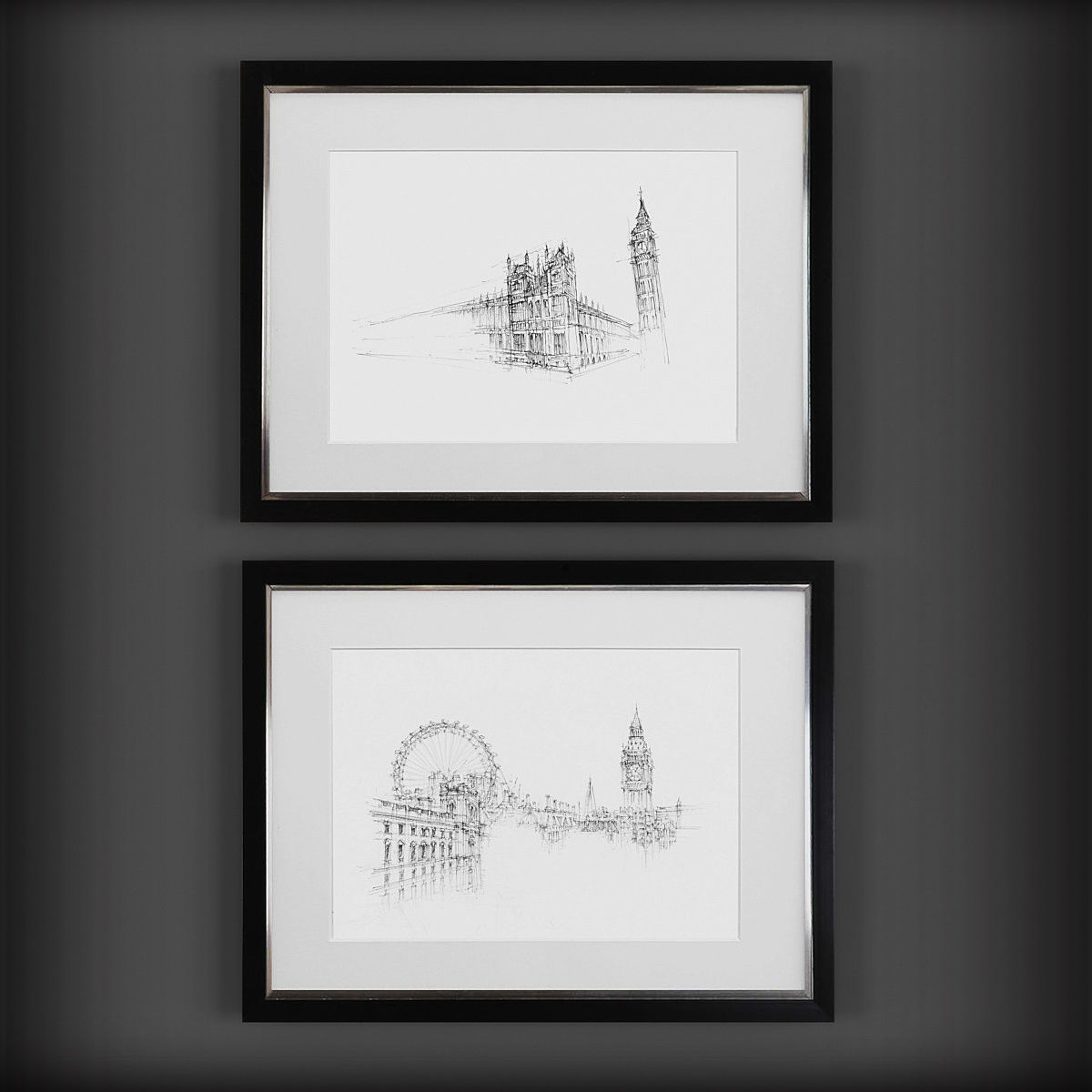 Picture Frames Low-poly 3D model_2