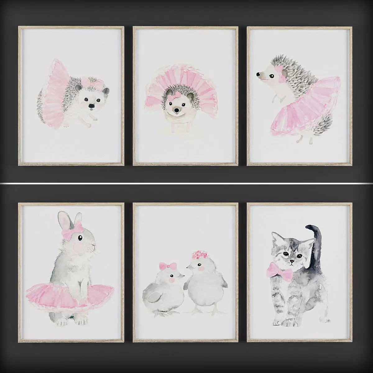 Picture Frames Low-poly 3D model_0