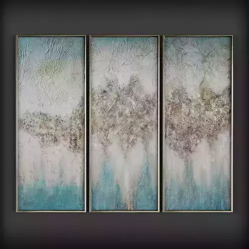 Picture Frames Low-poly 3D model