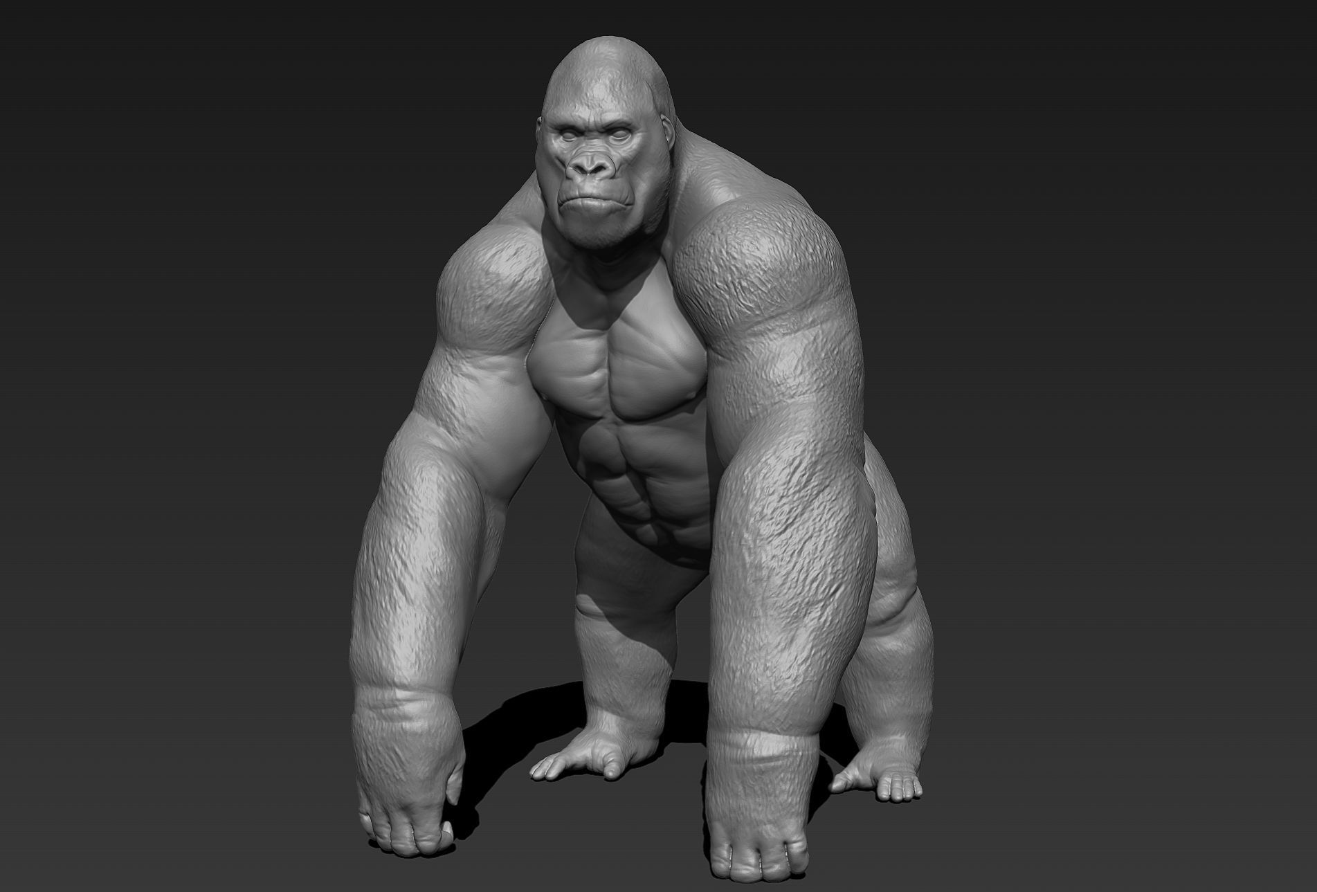 Gorilla 3d Print Ready 3D model_1