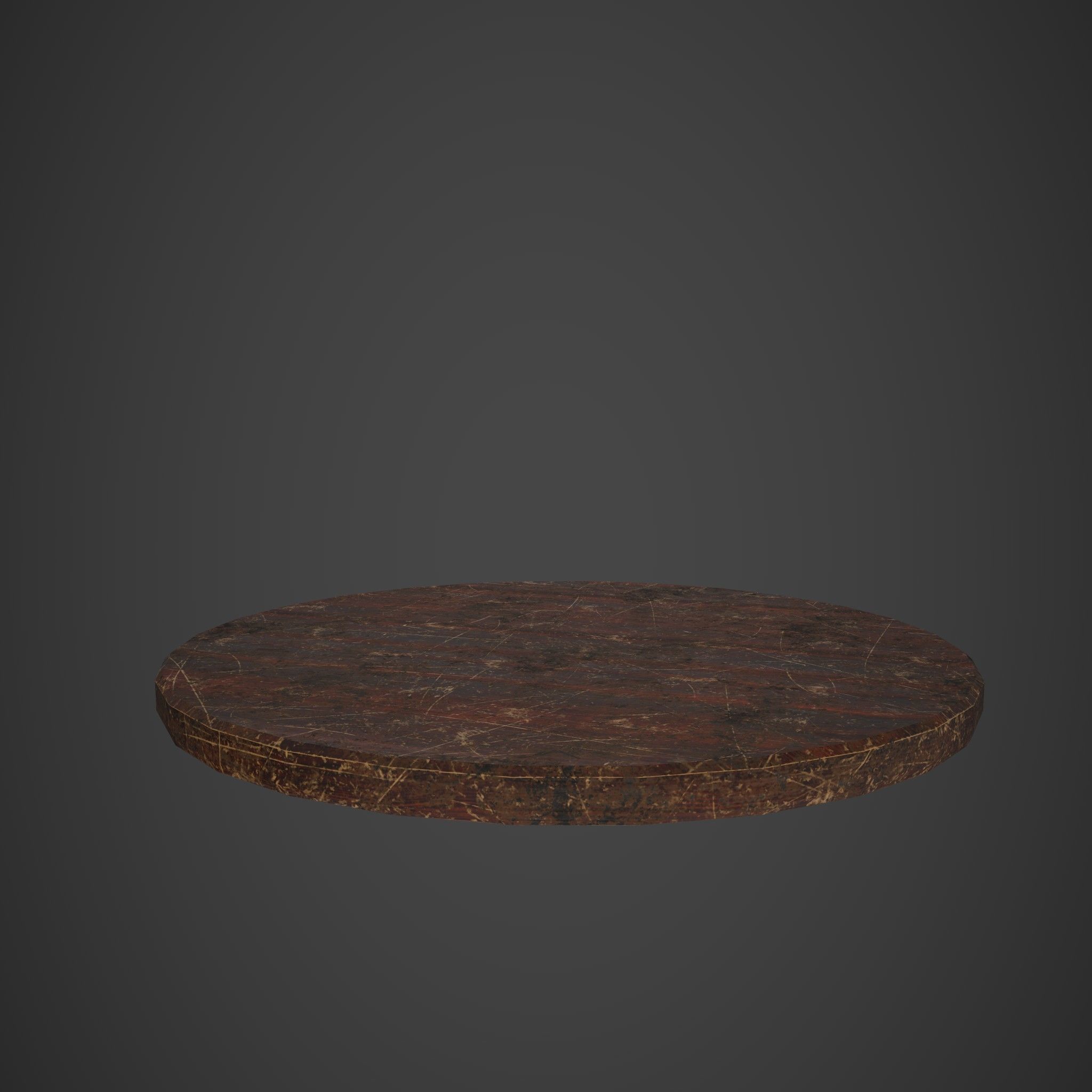 Medieval Tavern Plate Low-poly 3D model_19