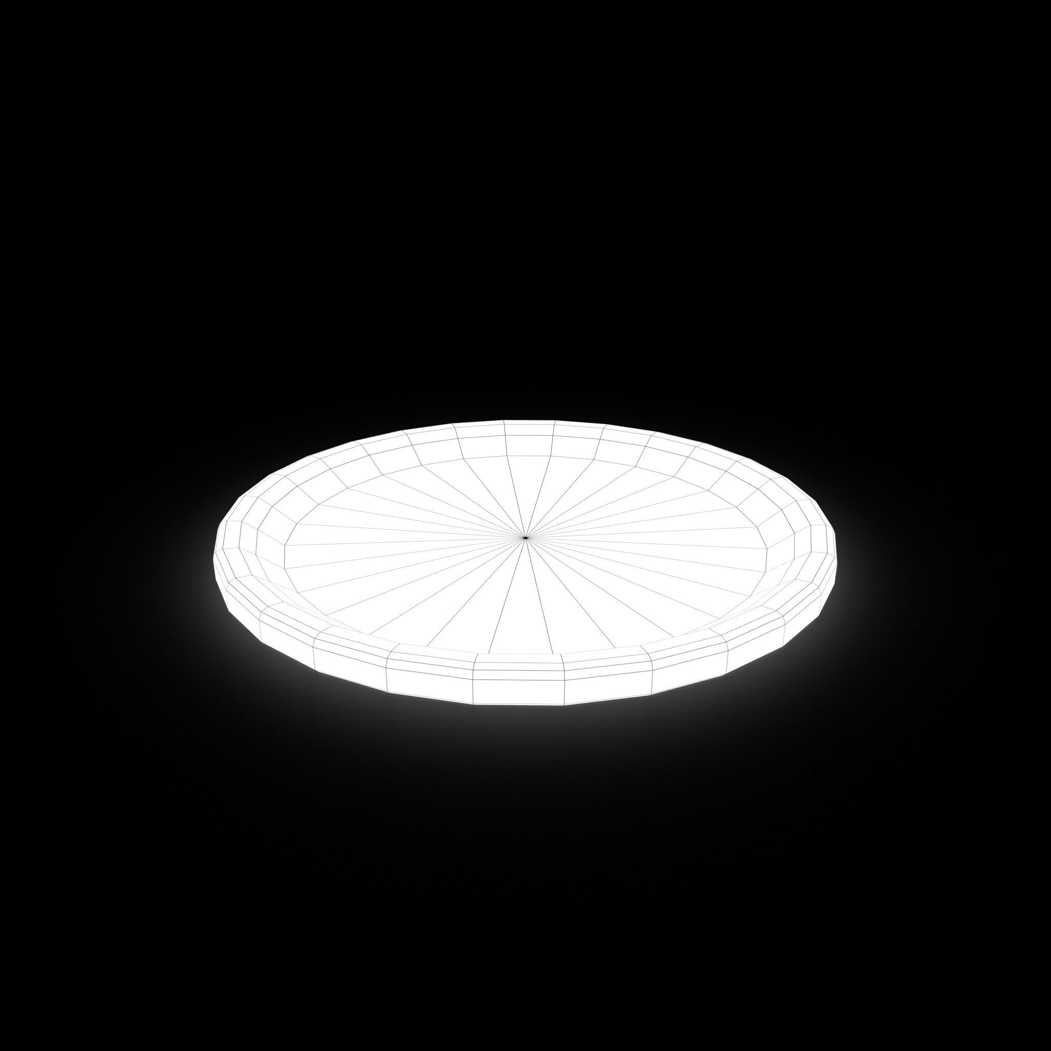 Medieval Tavern Plate Low-poly 3D model_34