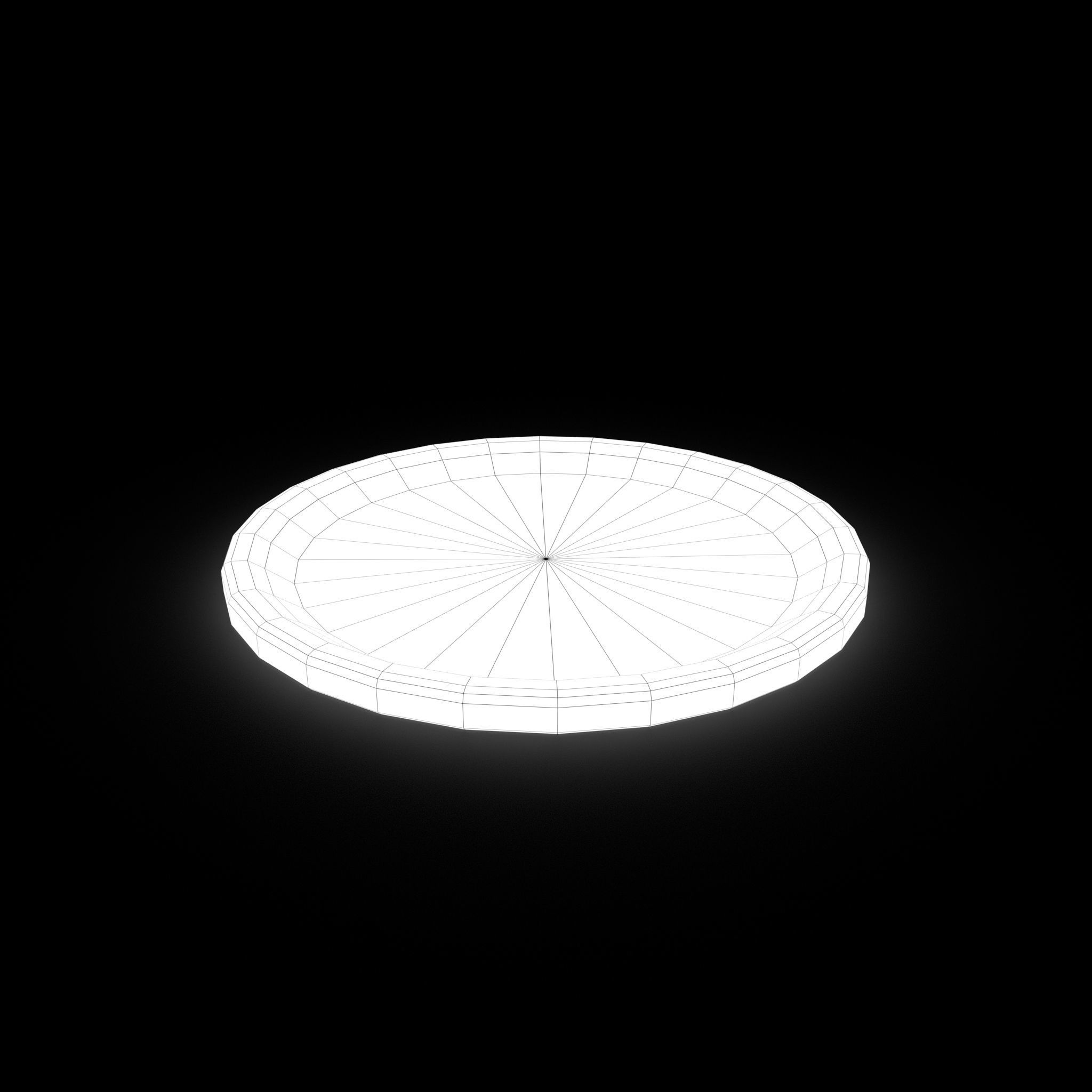 Medieval Tavern Plate Low-poly 3D model_22