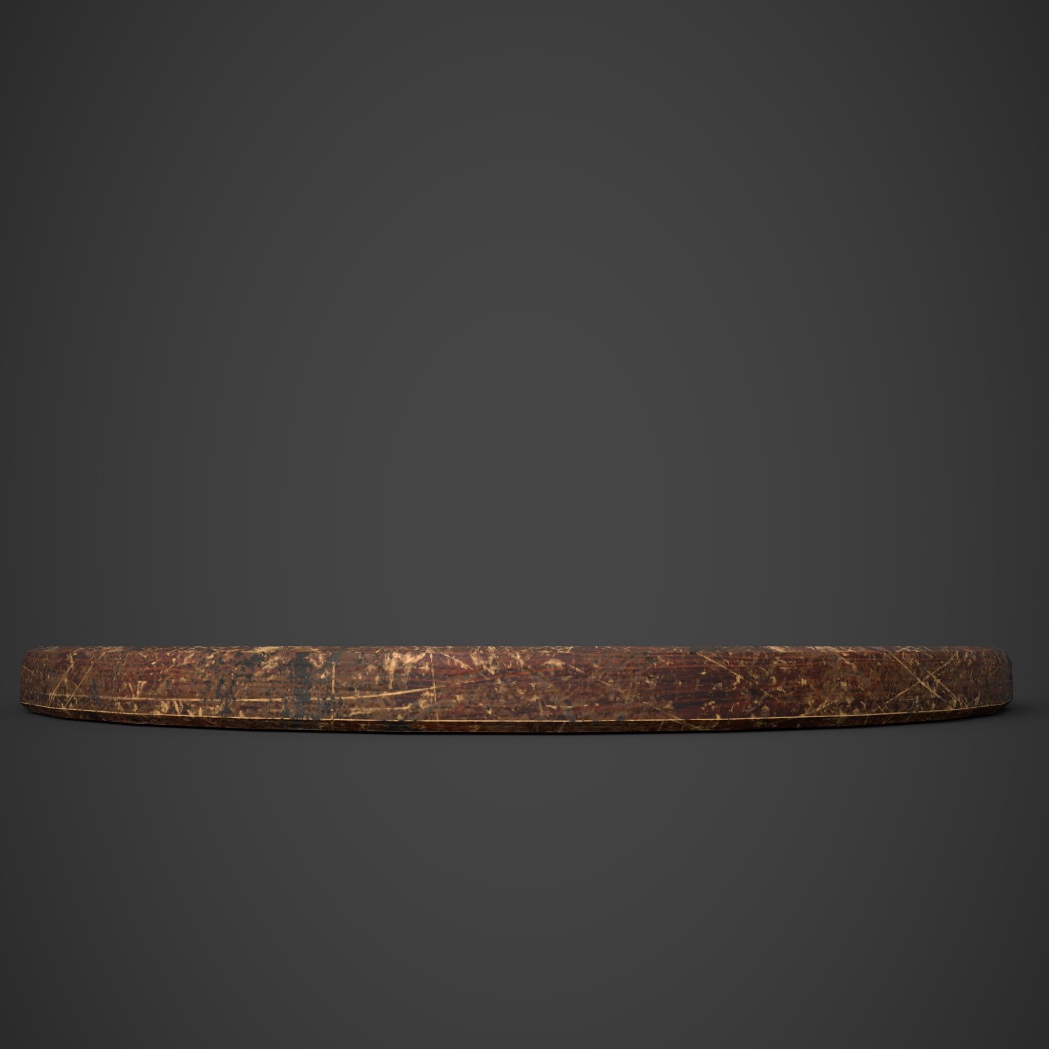 Medieval Tavern Plate Low-poly 3D model_13