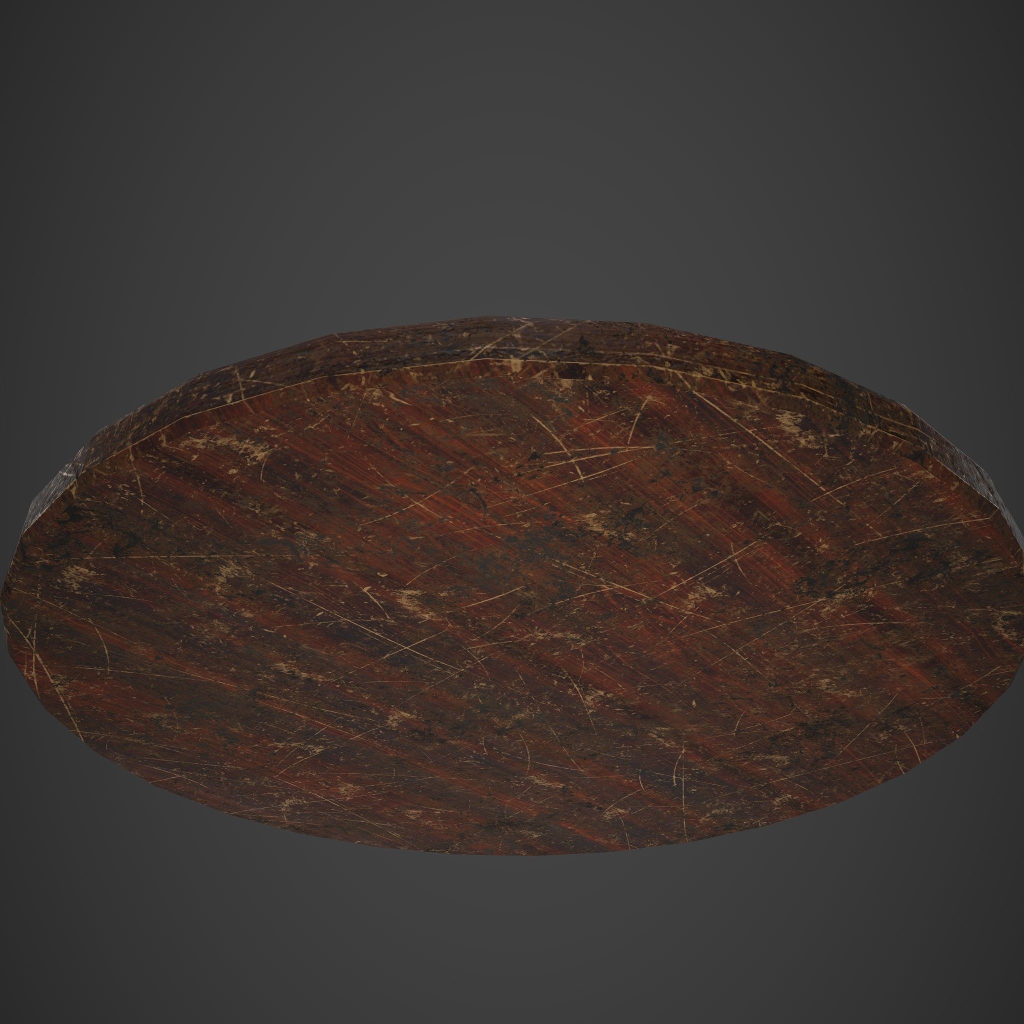 Medieval Tavern Plate Low-poly 3D model_17