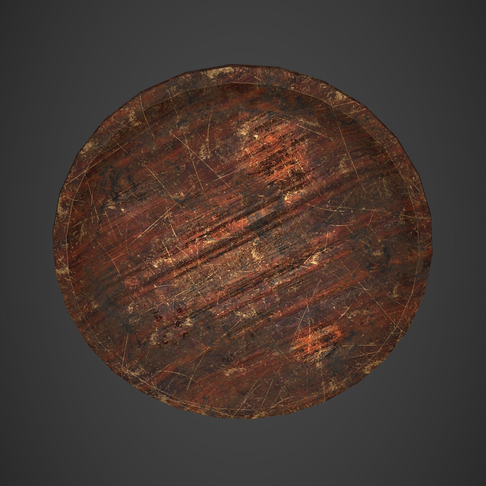 Medieval Tavern Plate Low-poly 3D model_21