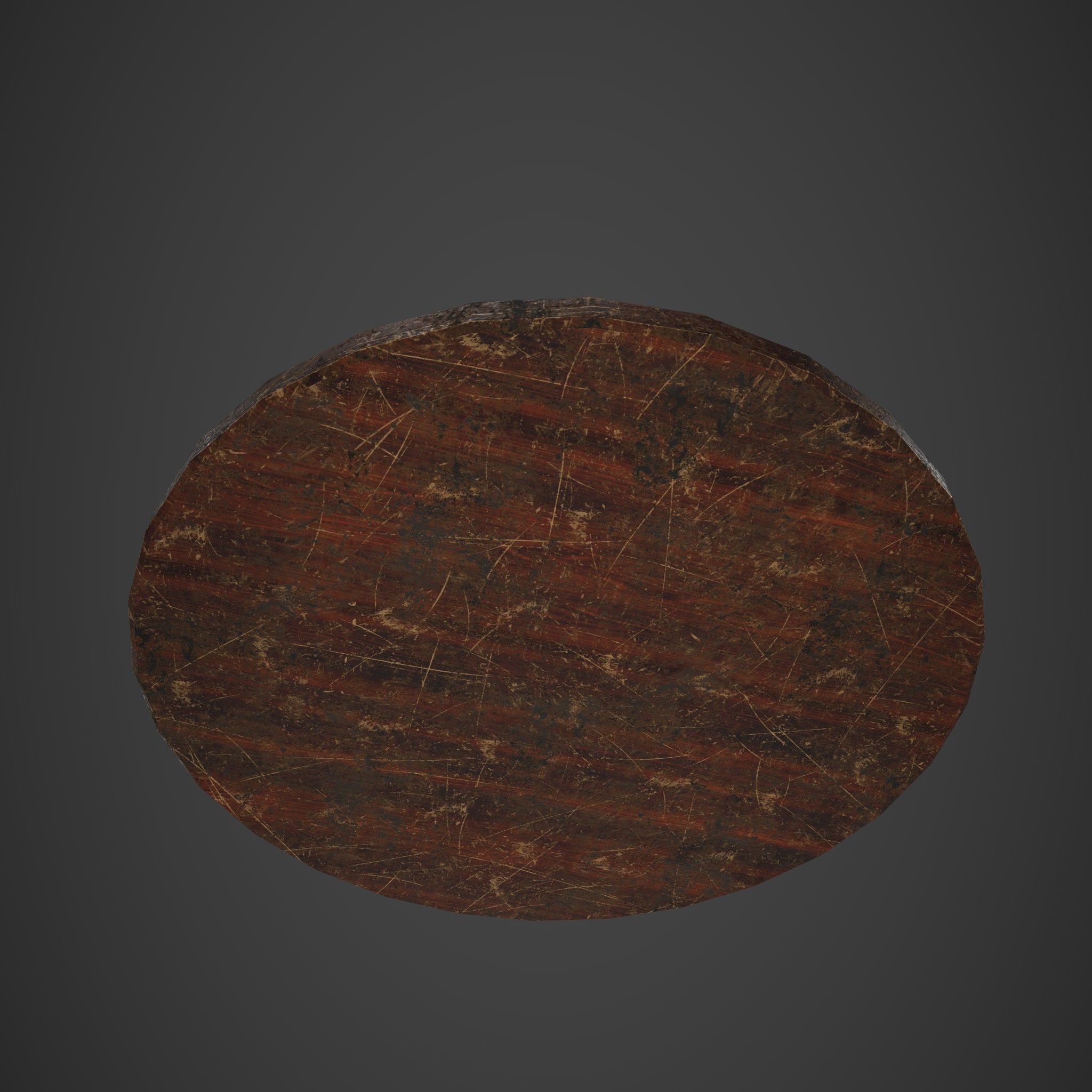 Medieval Tavern Plate Low-poly 3D model_16