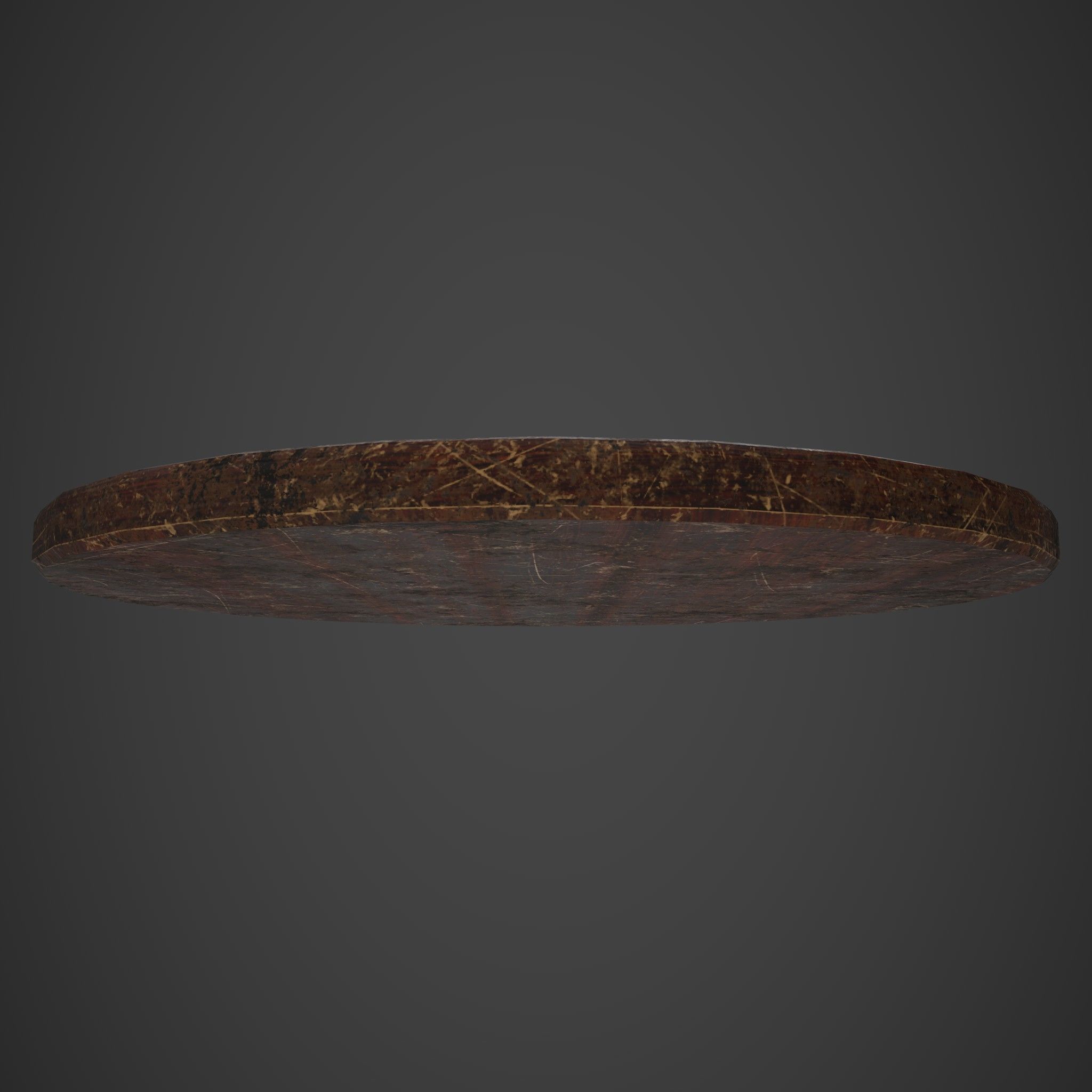 Medieval Tavern Plate Low-poly 3D model_18