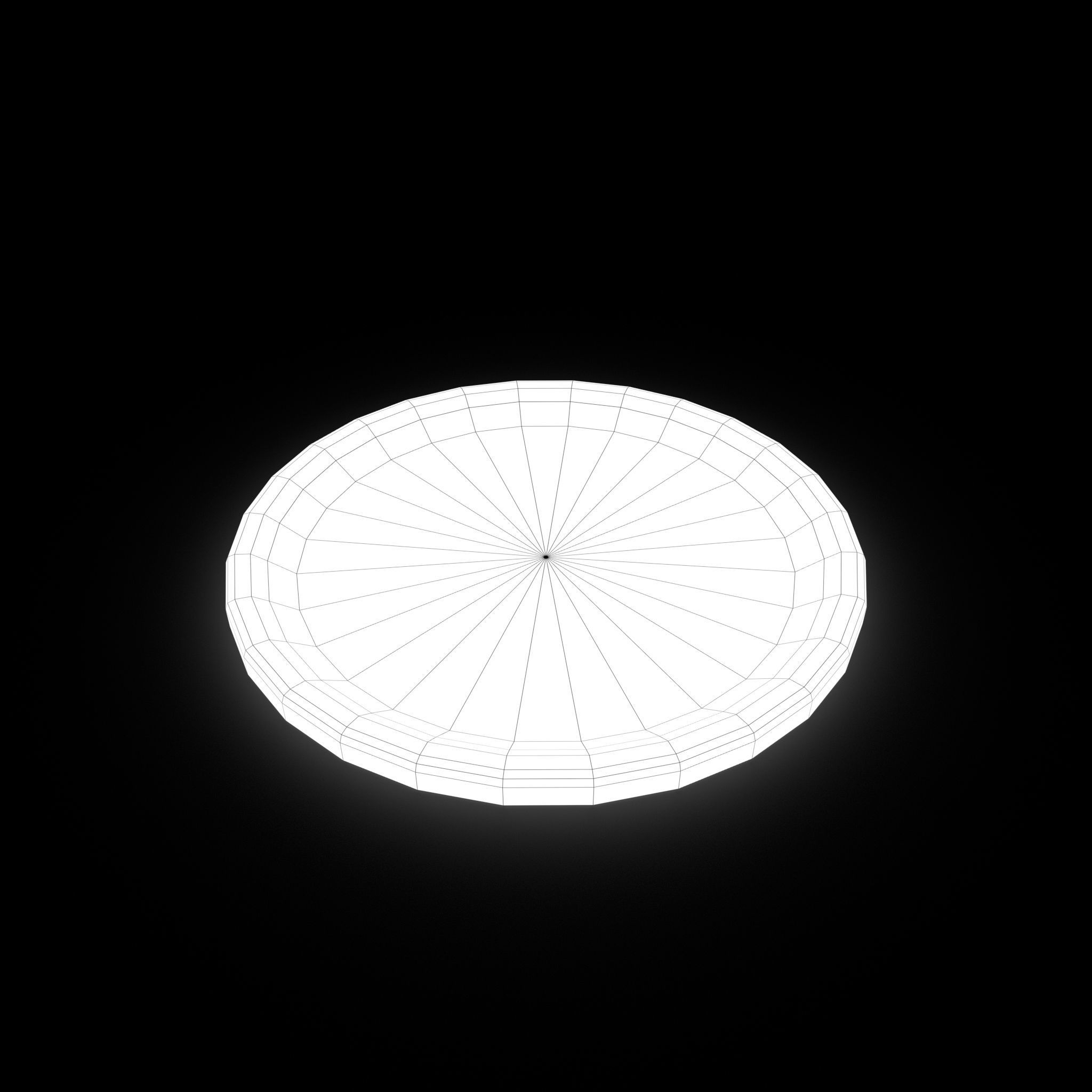 Medieval Tavern Plate Low-poly 3D model_36