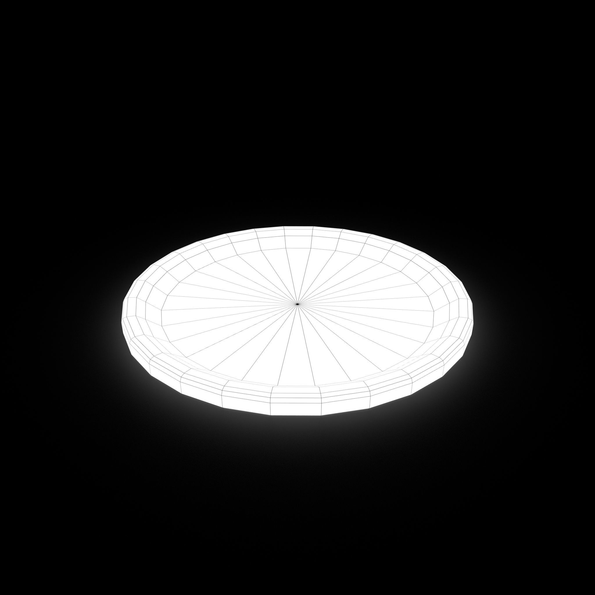 Medieval Tavern Plate Low-poly 3D model_23