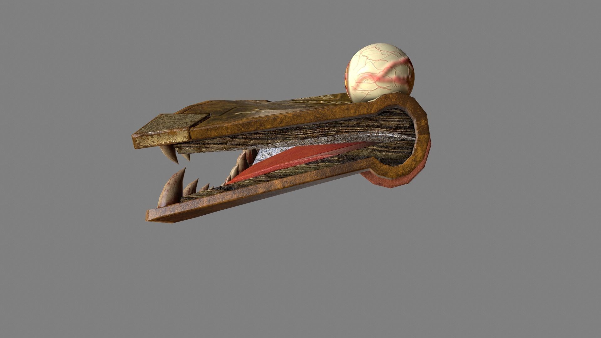 Toothy Book Low-poly 3D model_18