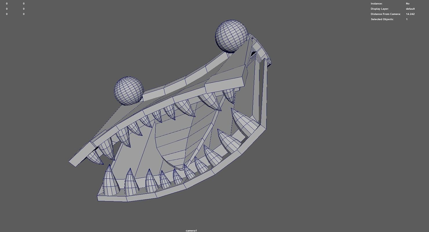 Toothy Book Low-poly 3D model_8