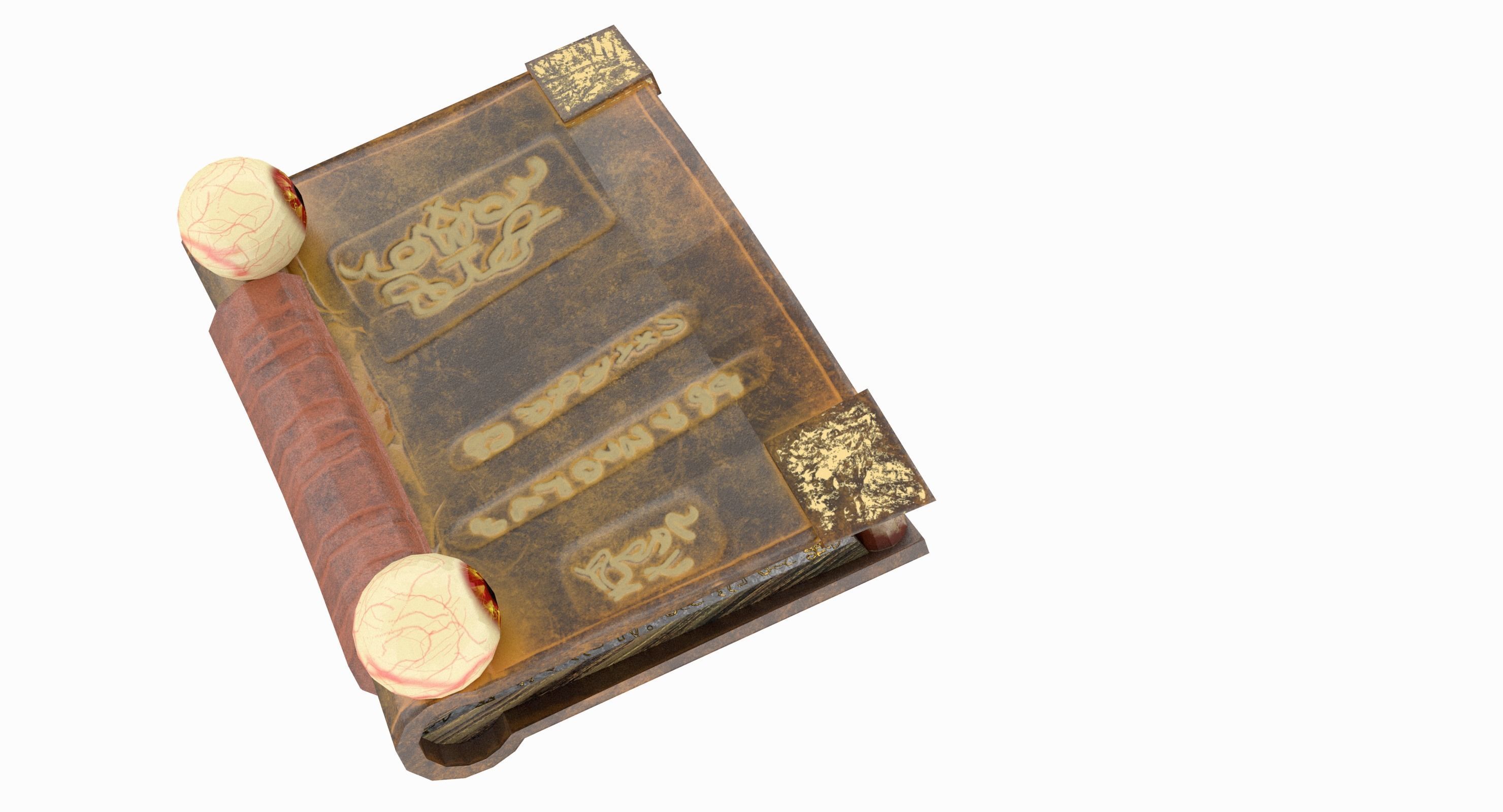 Toothy Book Low-poly 3D model_6