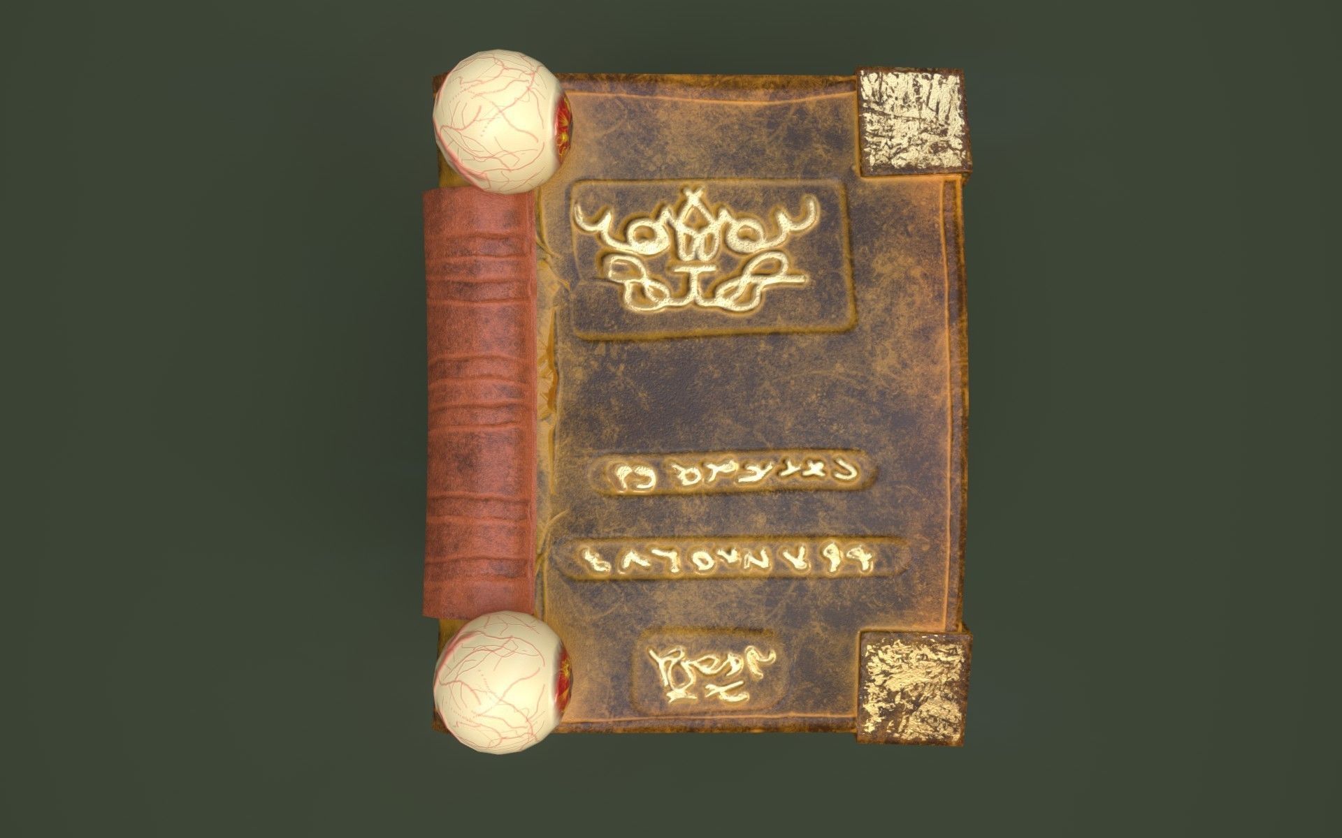 Toothy Book Low-poly 3D model_16