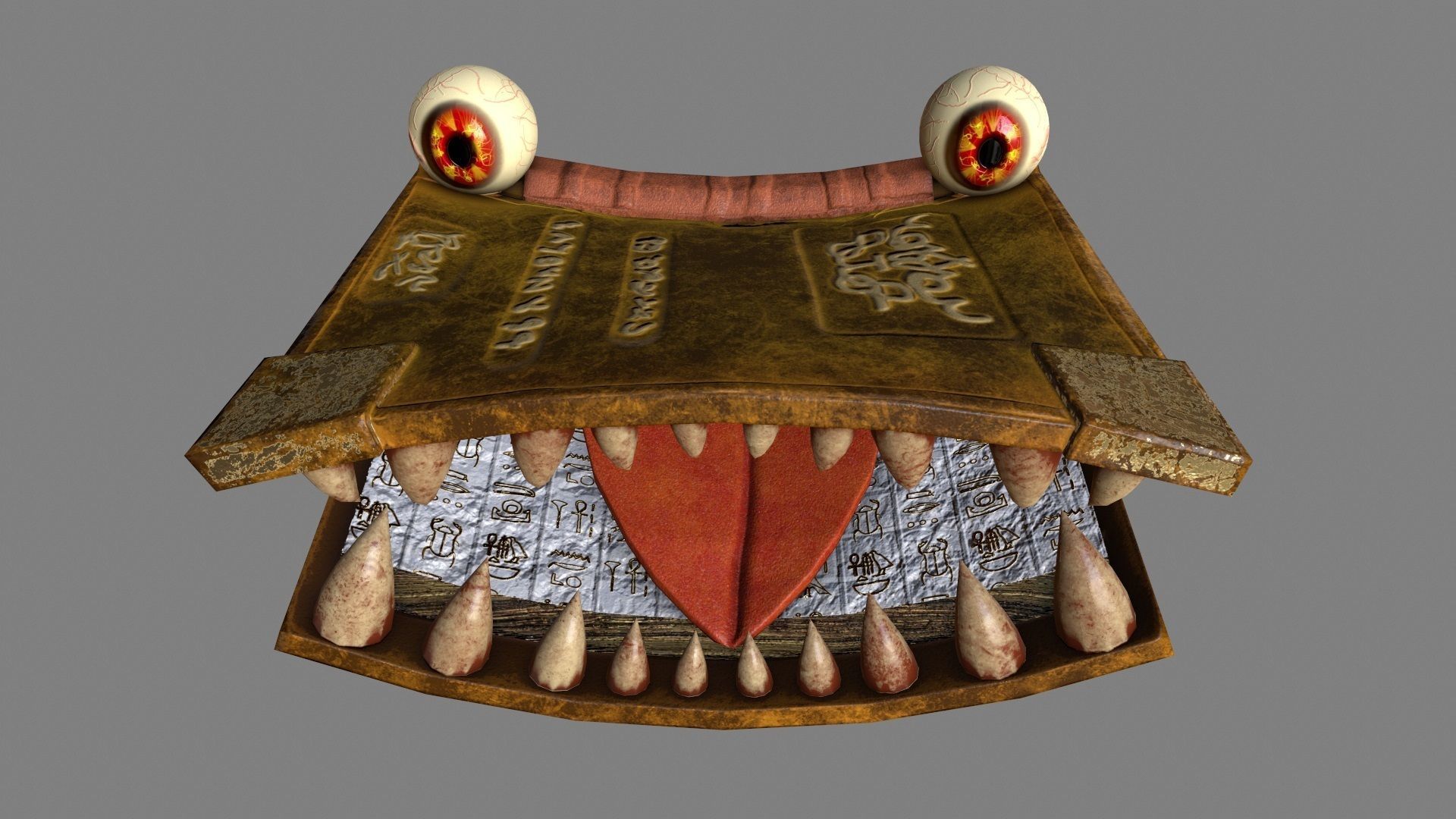 Toothy Book Low-poly 3D model_24