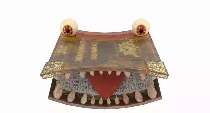 Toothy Book Low-poly 3D model